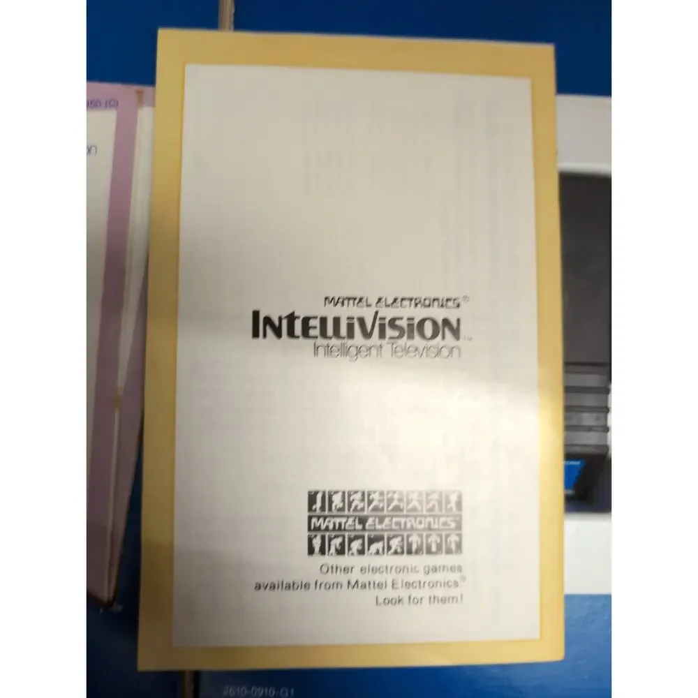 INTELLIVISION NFL FOOTBALL With Box, Manual, Keypad Insert, And More